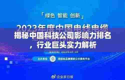 揭秘中国科技公司影响力排名,行业巨头实力解析