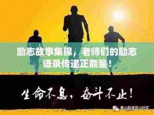 励志故事集锦,老师们的励志语录传递正能量!
