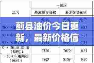 蓟县油价今日更新，最新价格信息一览