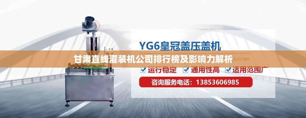 甘肃直线灌装机公司排行榜及影响力解析