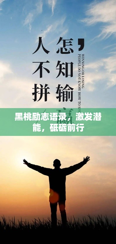 黑桃励志语录,激发潜能,砥砺前行