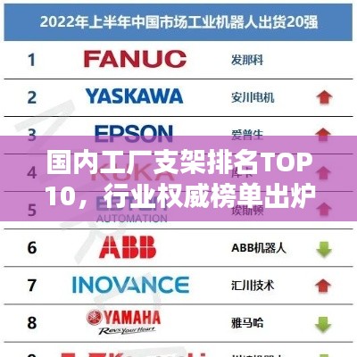 国内工厂支架排名TOP10，行业权威榜单出炉！