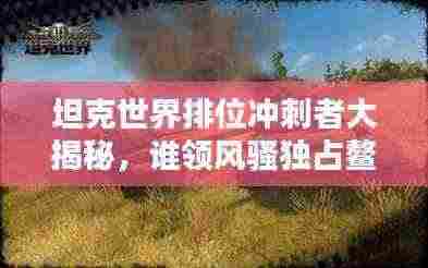 坦克世界排位冲刺者大揭秘,谁领风骚独占鳌头?