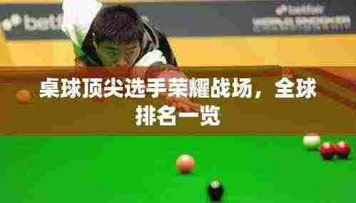 桌球顶尖选手荣耀战场,全球排名一览