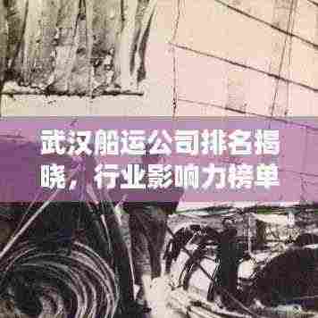 武汉船运公司排名揭晓，行业影响力榜单及解析