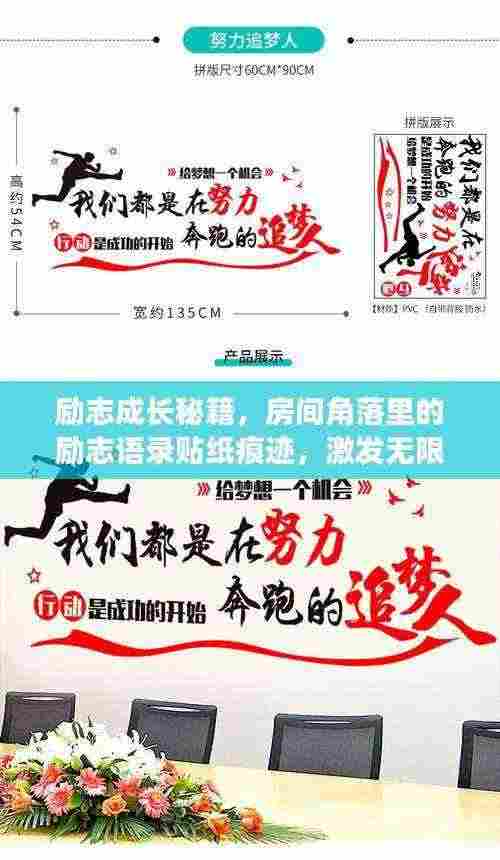 励志成长秘籍，房间角落里的励志语录贴纸痕迹，激发无限潜能！