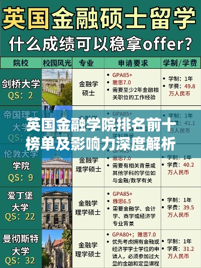 英国金融学院排名前十榜单及影响力深度解析