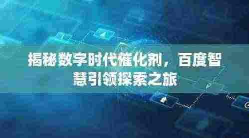 揭秘数字时代催化剂,百度智慧引领探索之旅