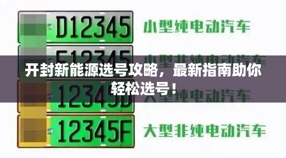 开封新能源选号攻略,最新指南助你轻松选号!
