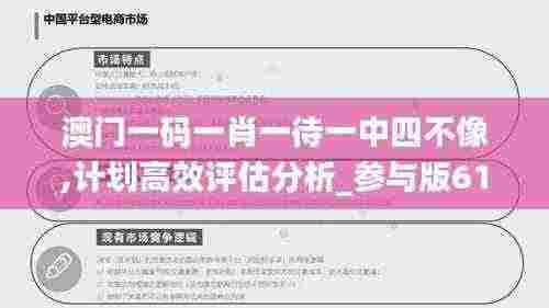 澳门一码一肖一待一中四不像,计划高效评估分析_参与版61.299