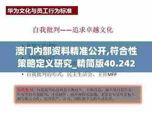 澳门内部资料精准公开,符合性策略定义研究_精简版40.242-6