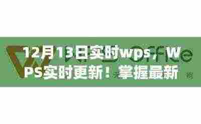12月13日实时WPS详解，掌握最新动态，高效办公秘籍
