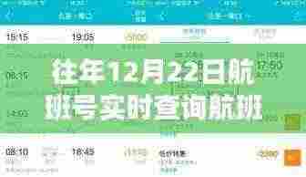 往年12月22日航班实时查询指南，轻松科普航班信息，航班号实时查询攻略