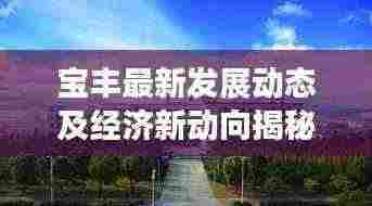 宝丰最新发展动态及经济新动向揭秘