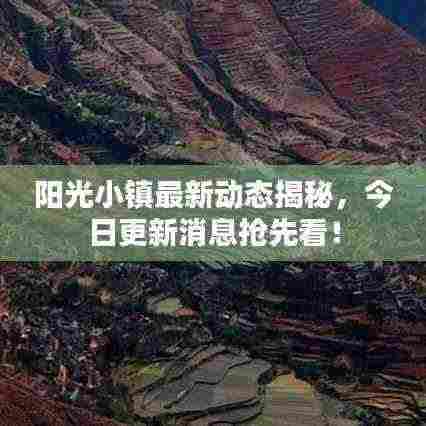 阳光小镇最新动态揭秘，今日更新消息抢先看！