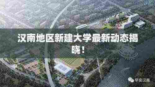 汉南地区新建大学最新动态揭晓!