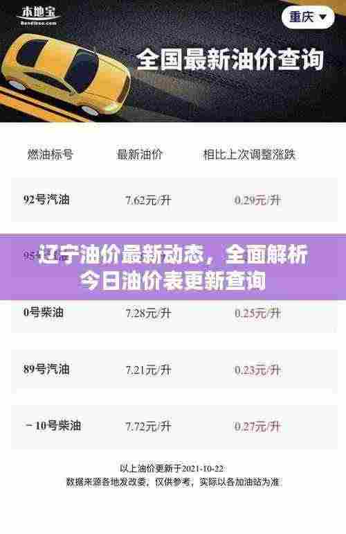 辽宁油价最新动态，全面解析今日油价表更新查询